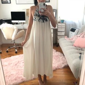 High low dress with open back